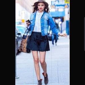 Madewell Denim A-line Mini Skirt